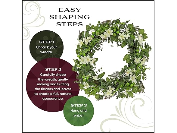 National Tree Company 24" Artificial Spring Wreath with Mixed Florals