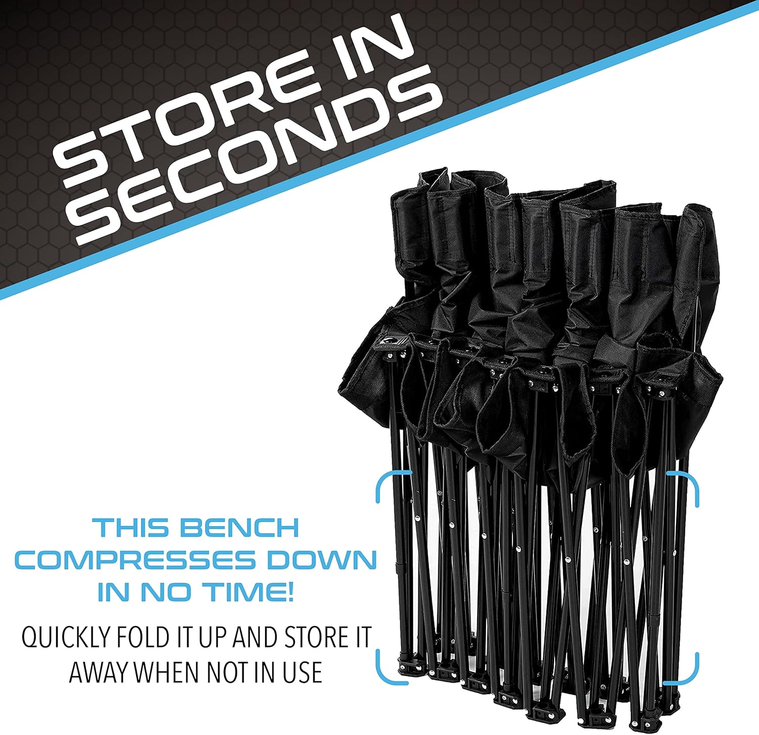 Franklin Sports Collapsible Sideline Team Bench - Gallery 10