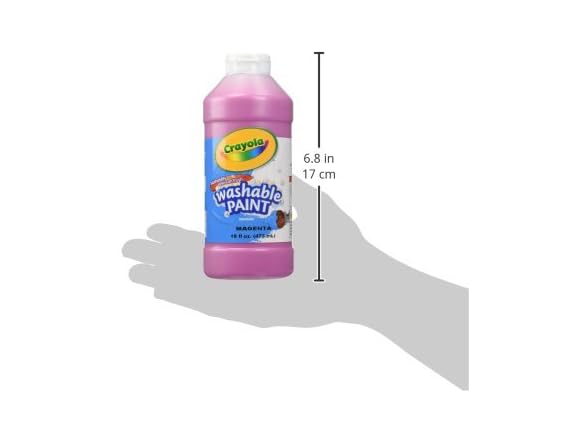 Crayola Washable Paint, Magenta, 16 Oz Bottle