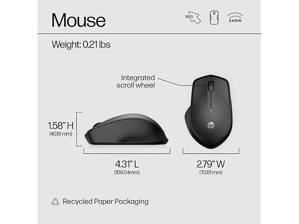 HP 280 Silent Wireless Mouse