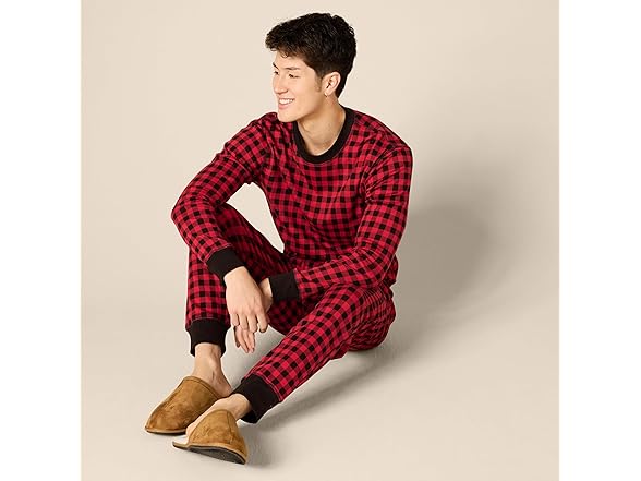 Amazon Essentials Mens Knit PJ Set