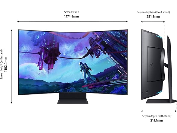 (NEW) Samsung 4k 55" Curved Gaming Monitor