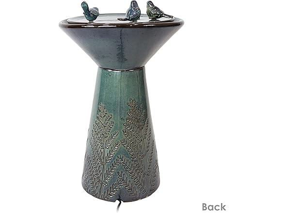 Sunnydaze Gathering Birds 28" Ceramic Fountain