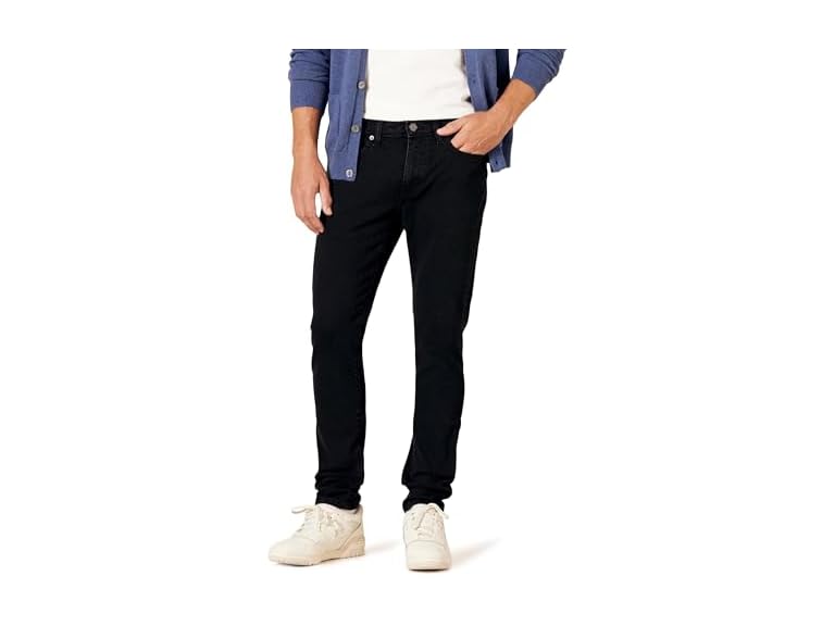 Amazon Essentials Men's Skinny-Fit Stretch Jean - Discontinued Colors, Washed Black, 40W x 30L