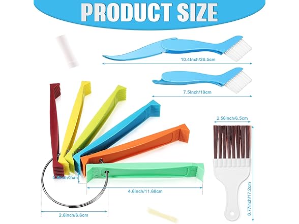 CHENGU 3 Pieces FCR6 Fin Comb