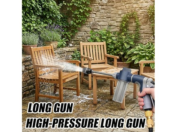 Pressure Washer Gun with Foam Cannon & 6 Adapters