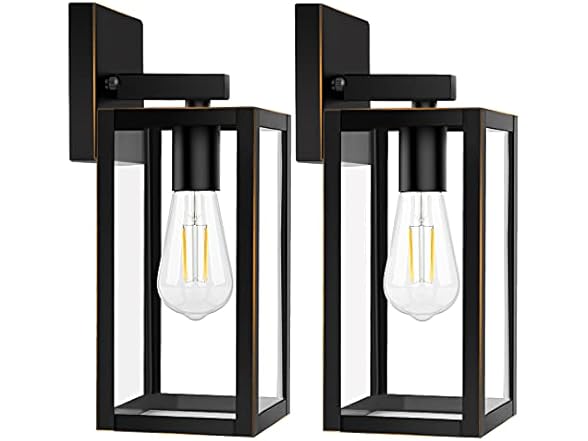 Brightever 2-Pack Outdoor Lights, Waterproof, Bronze