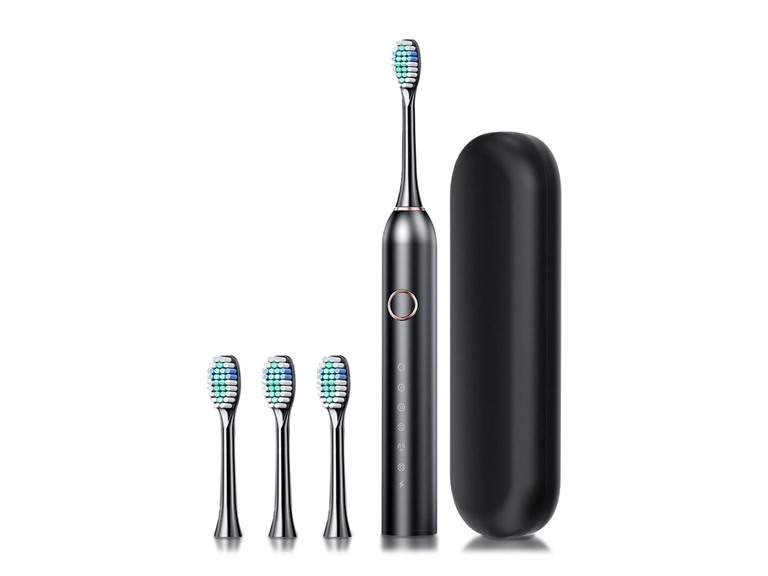 RG RG-ELECTOOTHBRUSH-BLK Electric Toothbrush With 4 Bru