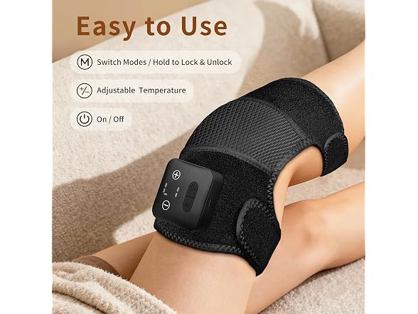 Nekteck Knee Massager Heated Knee Brace with