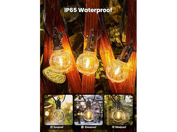 Brightown Outdoor String Lights, 200FT