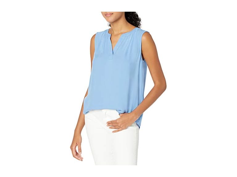 Amazon Essentials Women Sleeveless Woven Shirt - Gallery 7