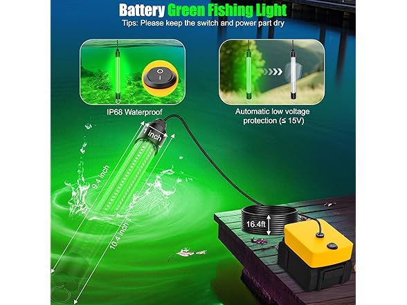 Uniqwamo Underwater Fishing Light