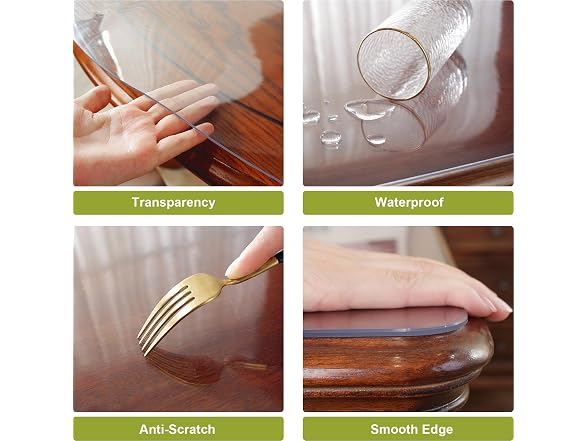 OstepDecor 14 x 30 In Clear Table Cover