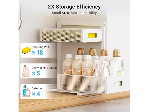 TISTAYA Pull-out Under Kitchen Sink Organizer