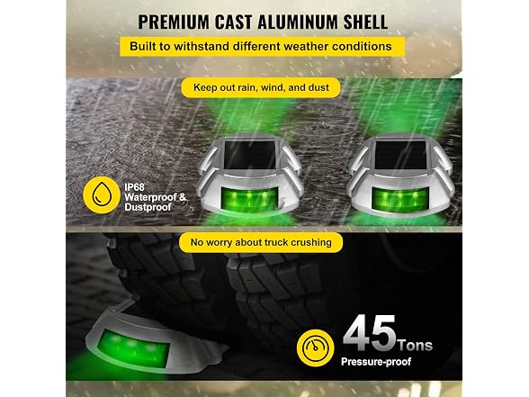 Driveway Lights, 8-Pack Solar Driveway Lights