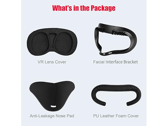 VR Facial Interface and Foam Replacement Set for Oculus Meta Quest 2