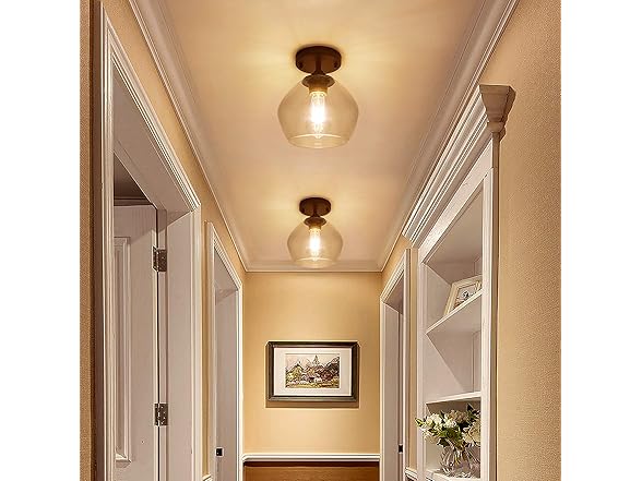 BesLowe Modern Ceiling Light, Black