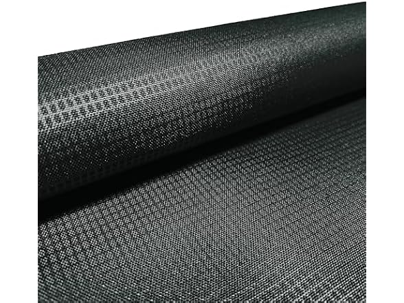 VIZALO 600D Polyester Fabric 58" Wide,Black, Grid Emboss