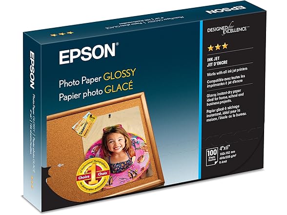 Epson Photo Paper Glossy - Borderless -