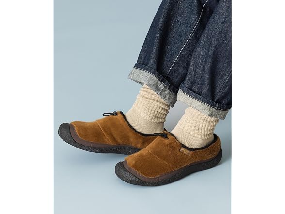 KEEN Men's Howser 3 Slide Comfy Durable Slippers, Bison/Black, 9.5