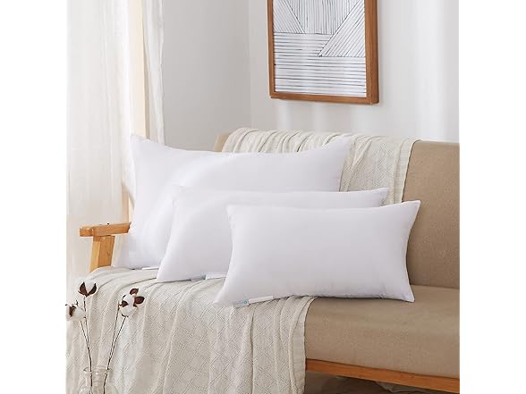 Acanva Fluffy Pillow Insert 16"x26"