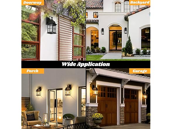 TOBUSA 2-Pack Outdoor Light Fixtures