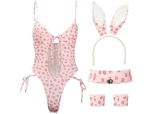 obmedin Women Sexy Lingerie Leopard 