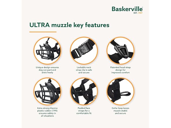 Baskerville ULTRA Dog Muzzle | Size 5