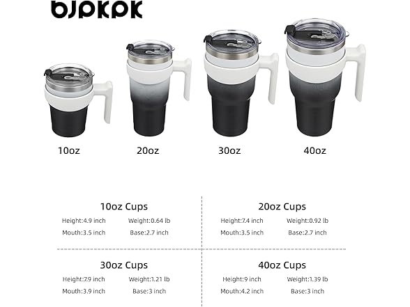 BJPKPK Tumbler With Handle And Straw 40Oz