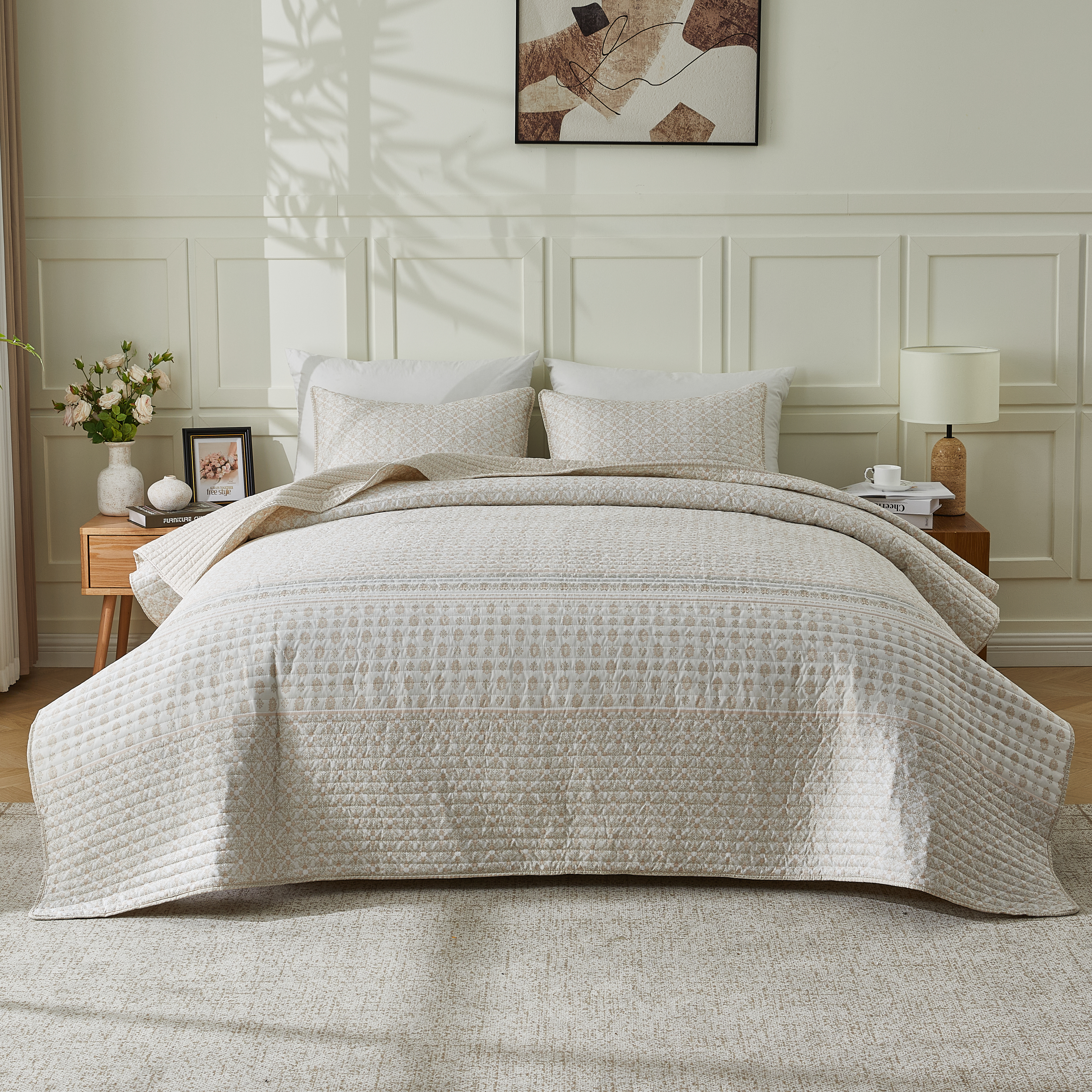 Patina Vie Vintage Floral 3Pc Quilt Set - Gallery 31