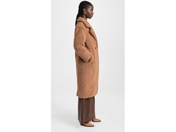 UGG Women's Gertrude Long Teddy Coat