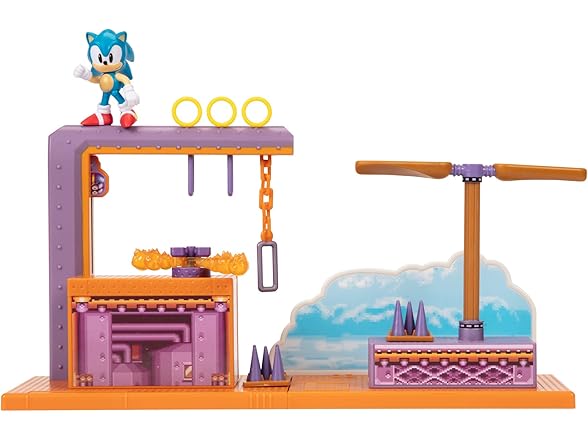 Sonic The Hedgehog Flying Battery Zone Playset w figure