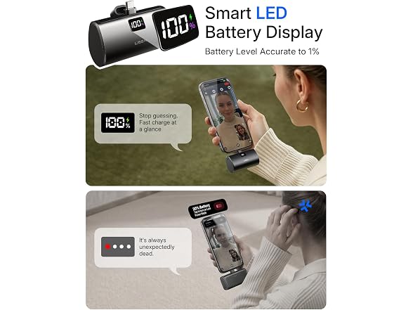 LISEN 6800mAh Mini Capsule Power Bank