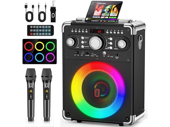 HWWR Bluetooth Karaoke Machine
