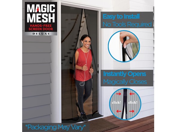 Magic Mesh Deluxe, Black | Magnetic Screen Door