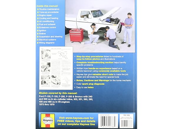 Haynes Ford Pick-ups Manual, 73-79