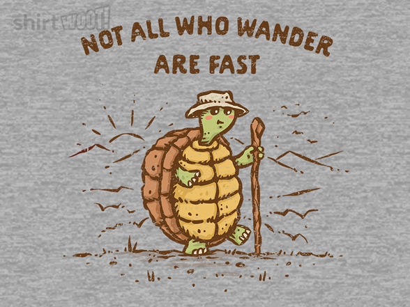 Not All Who Wander Are Fast