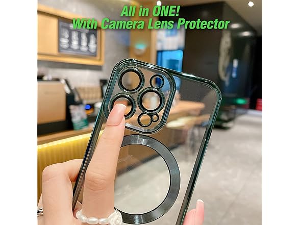 aowner Magnetic Clear Case for iPhone 11