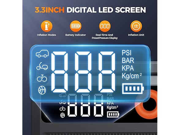 Car Battery Jump Starter with Air Compressor 6000A