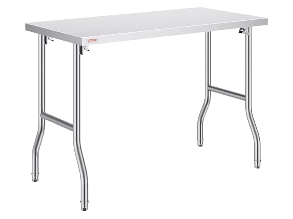 VEVOR Folding Commercial Prep Table