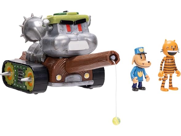 JAKKS Dog Man Squirrel Tank Shooter Vehicle