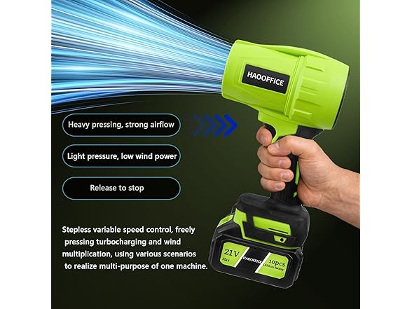 Generic 21V Cordless Leaf Blower 13Ah