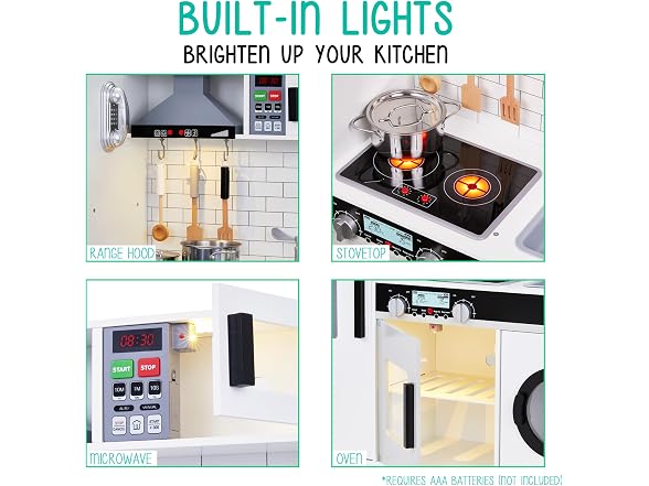 White Wooden Kitchen Playset