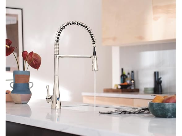 Moen Sinema Polished Nickel Touchless Kitchen Faucet