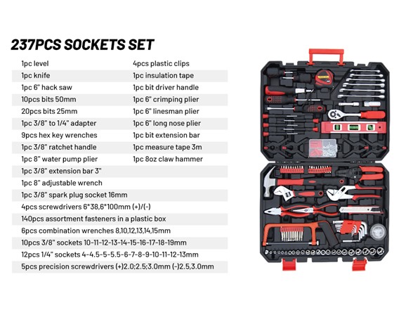 Hantinstom 237-Piece Household Tools Kit