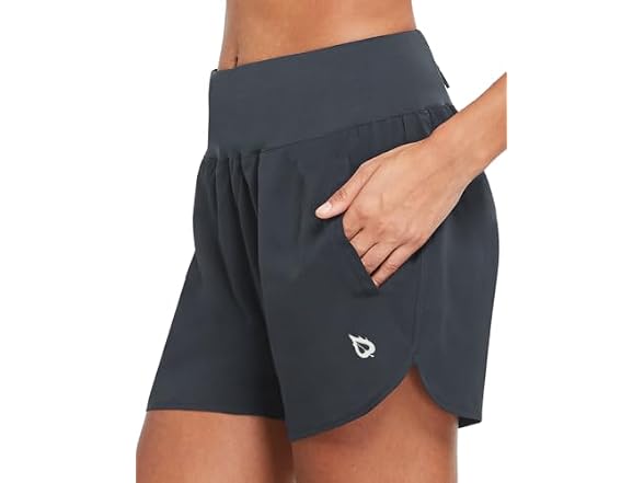 Baleaf Women (M) 5" Running Workout Liner Shorts