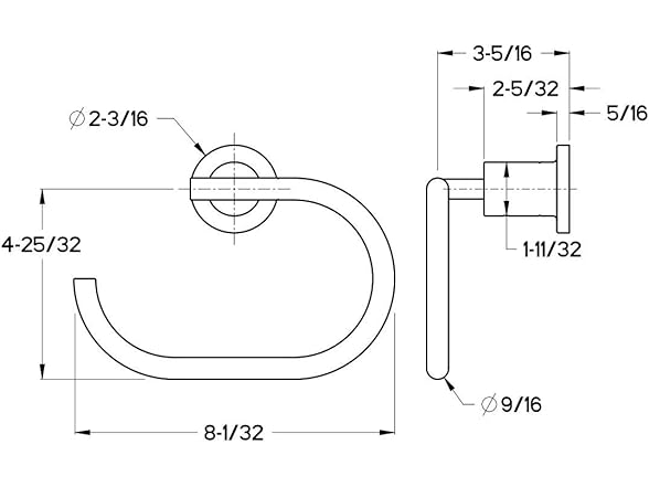 Pfister BRB-NC1B Contempra Towel Ring Matte Black