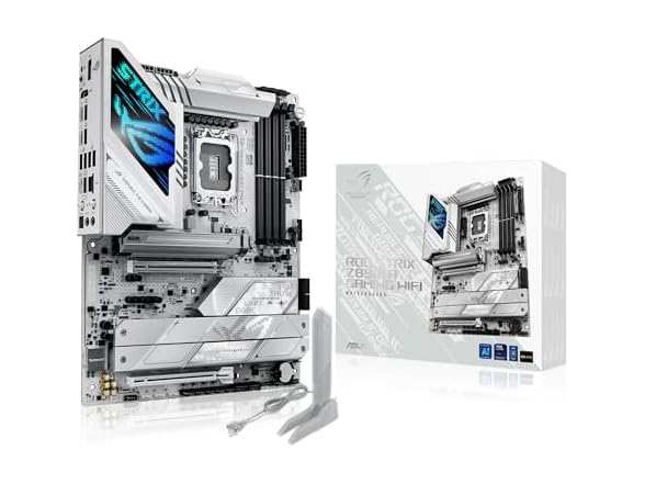 ASUS ROG STRIX Z890-A GAMING WIFI Z890 LGA 1851 ATX motherboard, Intel® Core™ Ultra Series 2 Ready, Advanced AI PC-ready, 16+2+1+2 stages, DDR5, WiFi 7, 2.5G, 5x M.2, Thunderbolt™ 4, USB Type-C, AI OC (Open Box)