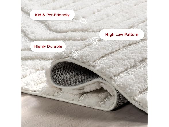 Nuloom Risette Ivory 6 Round Geometric