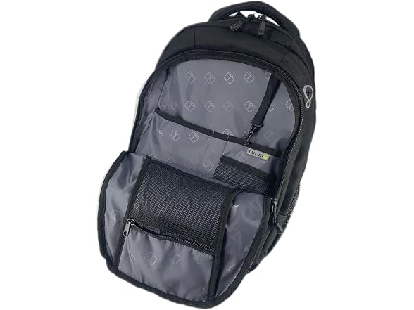 Tucci Italy T0567-15.8in-BLK TUCCI Italy-TrailBlazer-Backpa